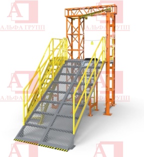 Учебно-тренировочный полигон Альпинист-03-01-1 от АЛЬФА ГРУПП для практических занятий на высоте и в замкнутом пространстве с применением средств индивидуальной защиты и стационарных анкерных систем.  